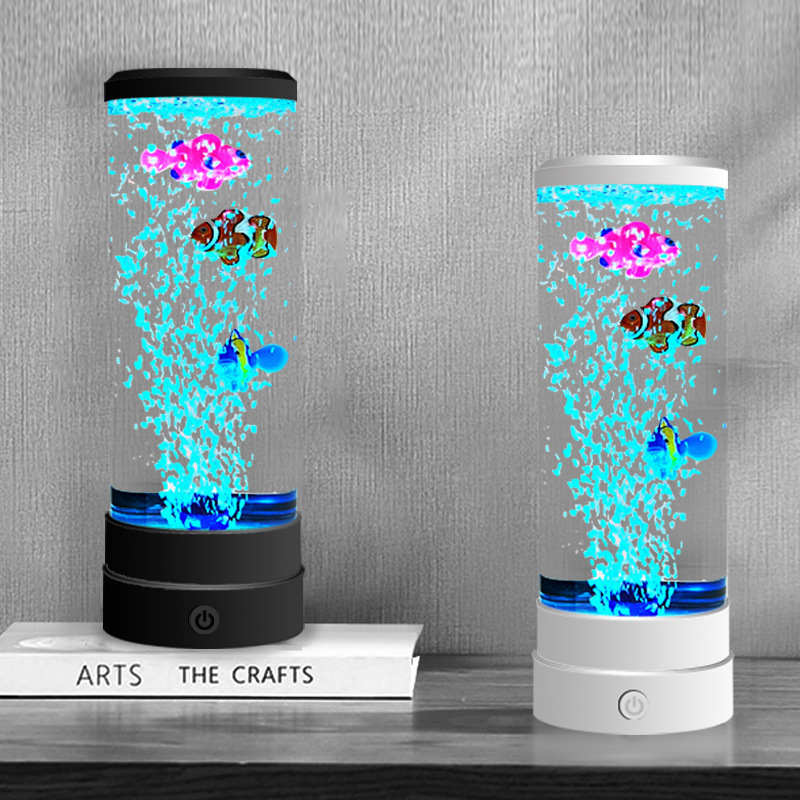 Wedding Led - 模擬LEDマルチカラーバブルフィッシュ雰囲気ホームデコレーションアイテム、USBプラグイン付き、パーソナライズされたクリエイティブギフト