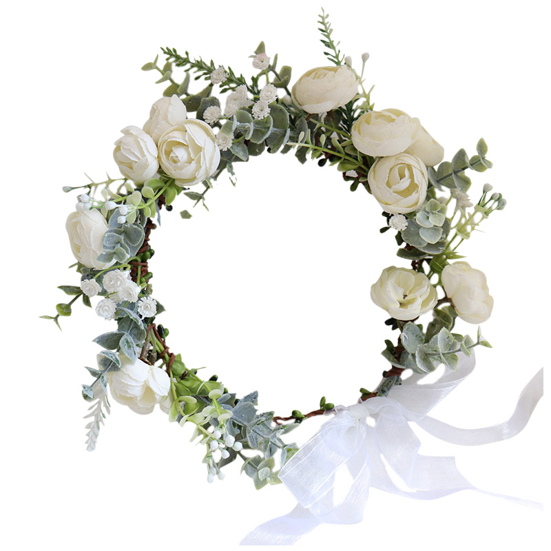 Wedding Arch Flower - 花の花輪のヘッドバンド,女性のヘアアクセサリー,花輪,結婚式の花輪,新しいコレクション