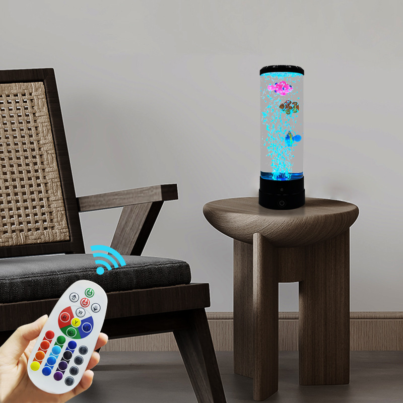 模擬LEDマルチカラーバブルフィッシュ雰囲気ホームデコレーシ - Wedding Led のレビューと価格