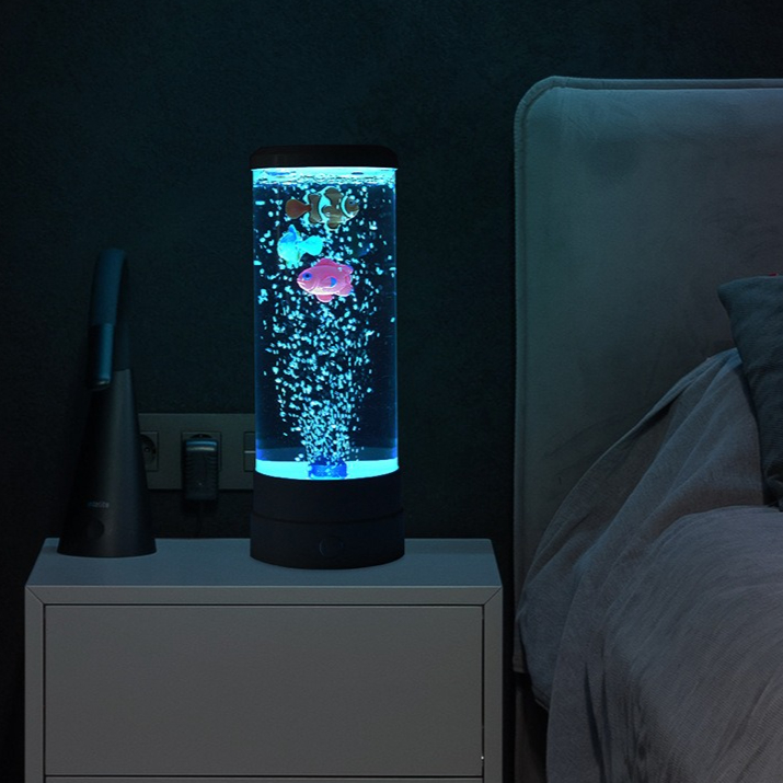 模擬LEDマルチカラーバブルフィッシュ雰囲気ホームデコレーシ - Wedding Led のレビューと価格