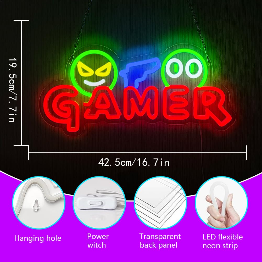 ゲーマー向けネオンサインLEDウォールライト、カスタマイズ可 - Wedding Led のレビューと価格