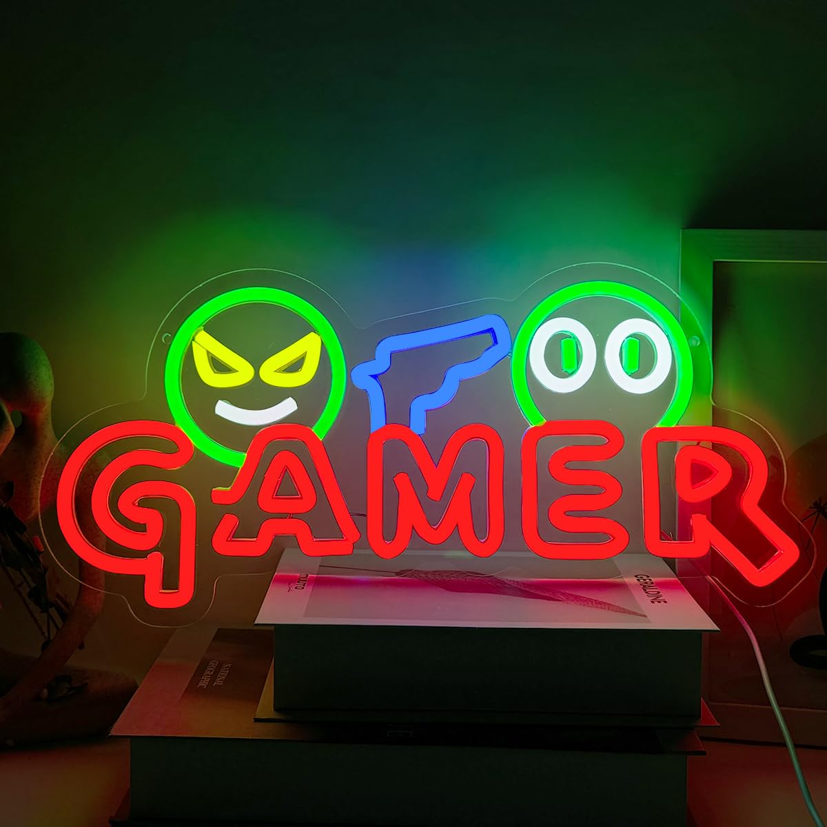 ゲーマー向けネオンサインLEDウォールライト、カスタマイズ可 - Wedding Led のレビューと価格