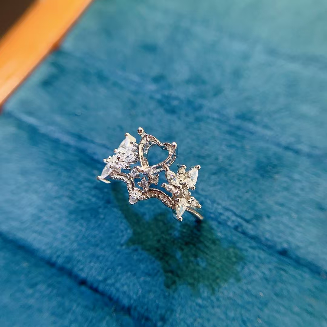まばゆいばかりのシルバーリングセッティング 6 ミリメートル - Supplier Wedding のレビューと価格