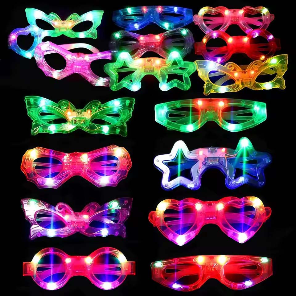 暗闇で光るメガネ　まとめ買いLEDライトアップメガネ　202 - Wedding Supply In Bulk のレビューと価格