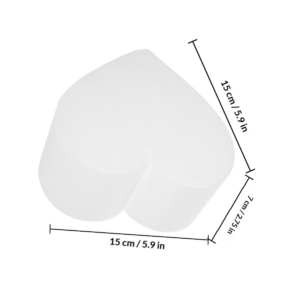 4個入りハート型フォームケーキダミー ケーキデコレーション練 - Wedding Cake Supply のレビューと価格