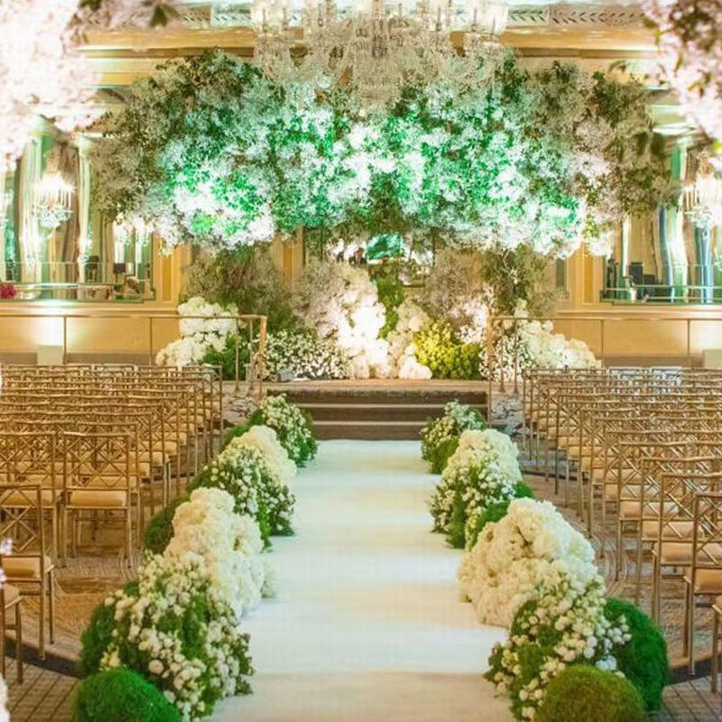 白いカーペット。結婚式の通路、屋内および屋外での使用に適して - Aisle Runner White のレビューと価格