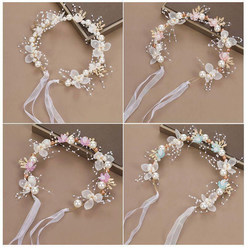 フラワーガールヘッドピース手作りキッズフラワークラウンソフト - Wedding Arch Flower のレビューと価格