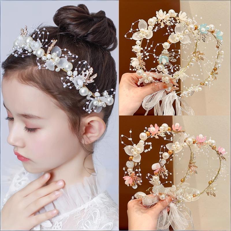 フラワーガールヘッドピース手作りキッズフラワークラウンソフト - Wedding Arch Flower のレビューと価格