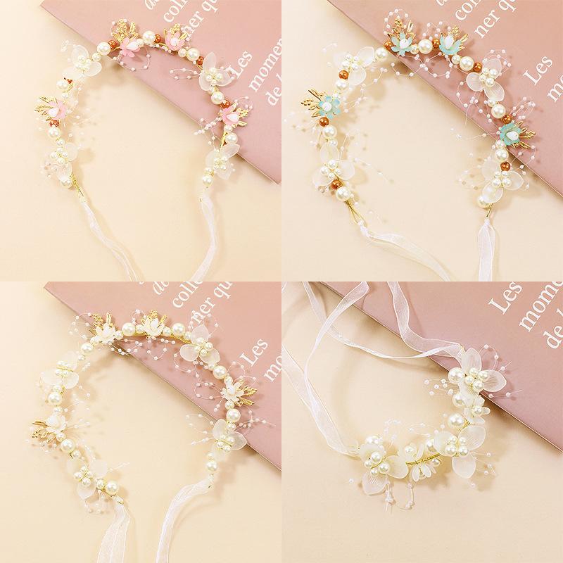 フラワーガールヘッドピース手作りキッズフラワークラウンソフト - Wedding Arch Flower のレビューと価格
