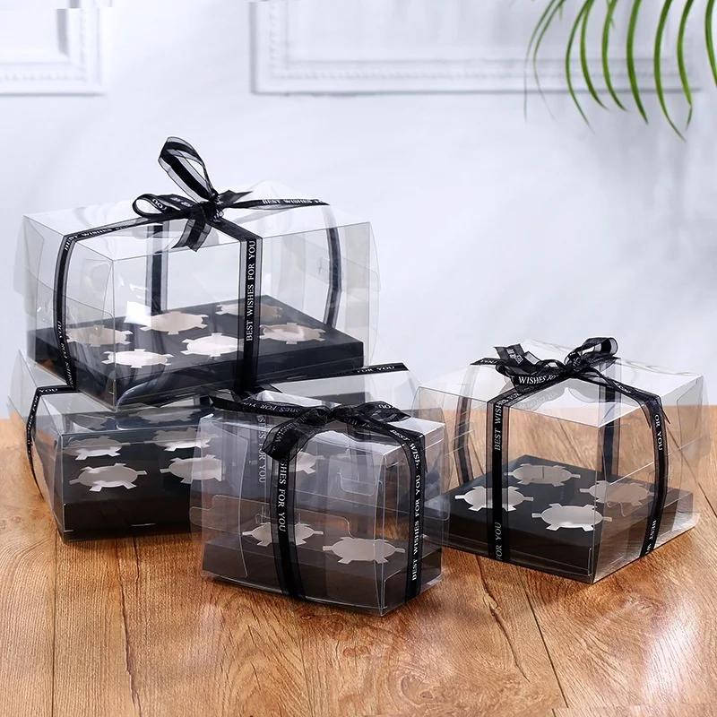 透明PET製ケーキ包装箱。2個、4個、6個、12個入り。カッ - Wedding Cake Supply のレビューと価格