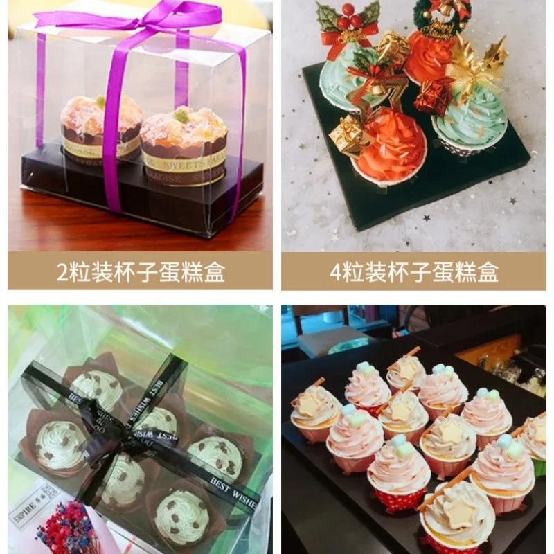 透明PET製ケーキ包装箱。2個、4個、6個、12個入り。カッ - Wedding Cake Supply のレビューと価格