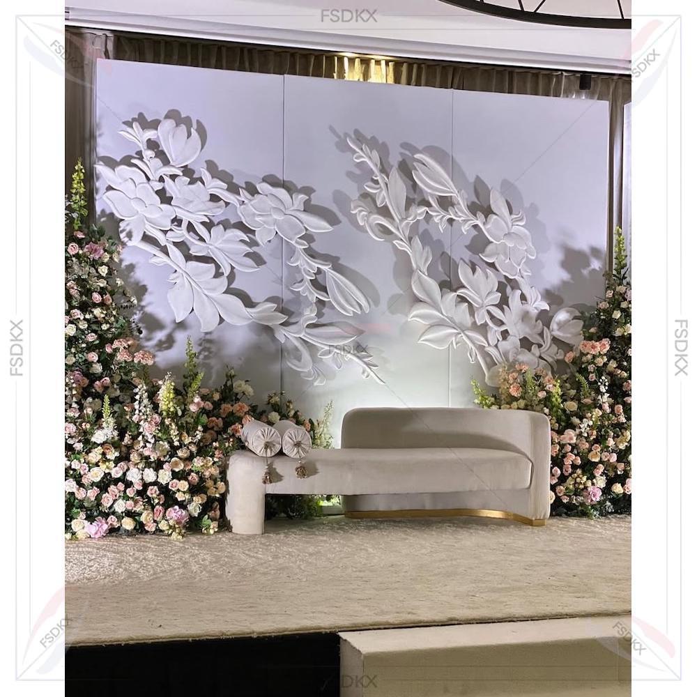 ウェディングサプライヤー ホワイトアーチバックドロップ 3D - Supplier Wedding のレビューと価格
