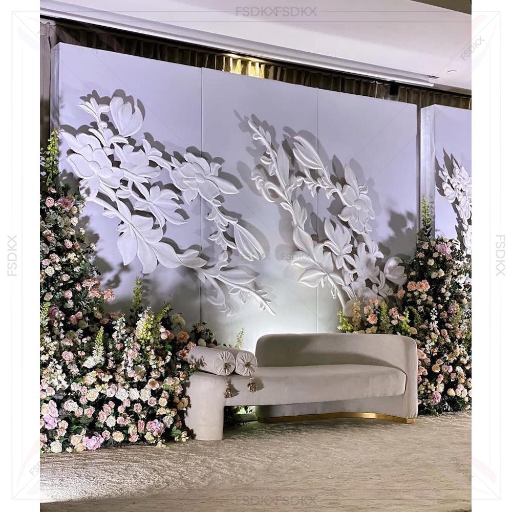 ウェディングサプライヤー ホワイトアーチバックドロップ 3D - Supplier Wedding のレビューと価格