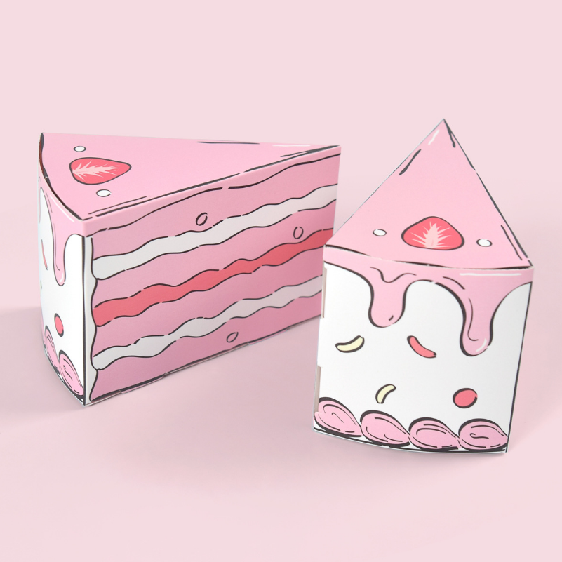 三角形のケーキ型紙製ギフトボックス。クリエイティブなキャンデ - Wedding Cake Supply のレビューと価格