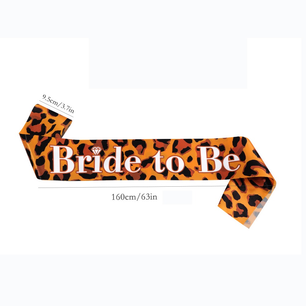 1 ピース花嫁サッシュ ヒョウ柄ギフト 女の子向け 独身最後 - Bride Tribe Sash のレビューと価格