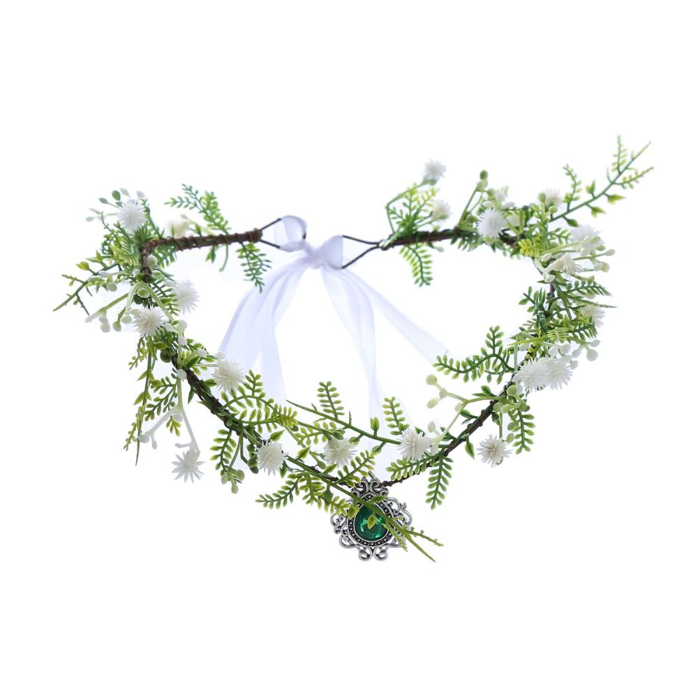 ヴィンテージフラワーフェアリーフラワーリーフクラウンリーフガ - Wedding Arch Flower のレビューと価格