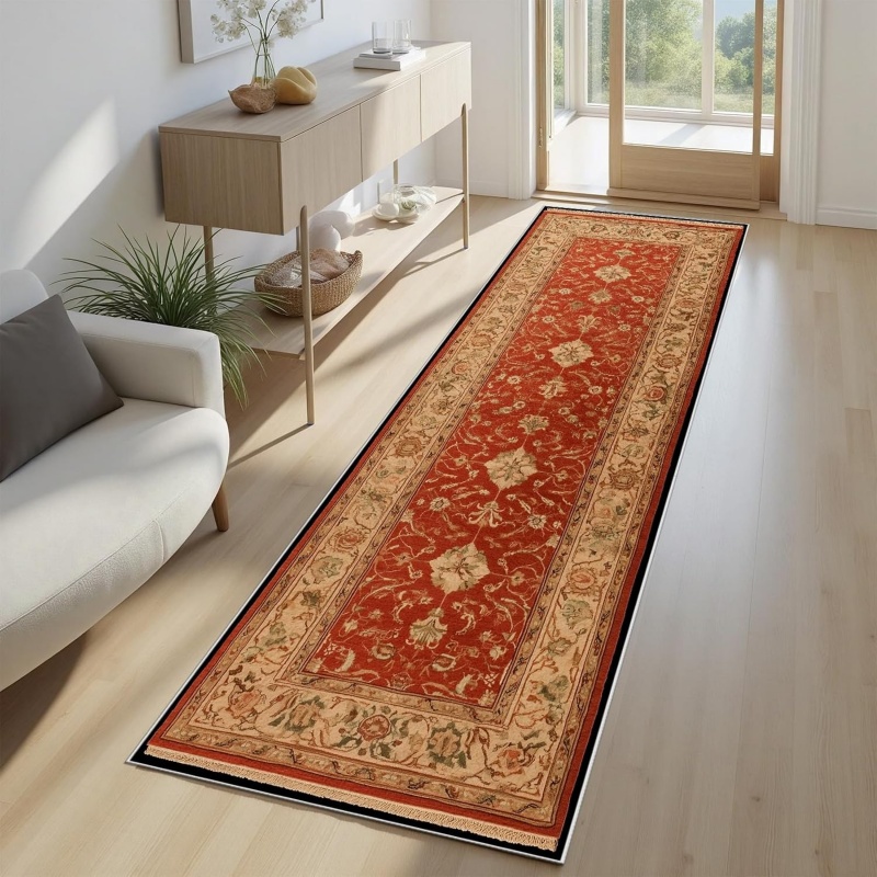 オリエンタルホワイトタイガーランナーラグ伝統的なアジアの雲と - Aisle Runner White のレビューと価格