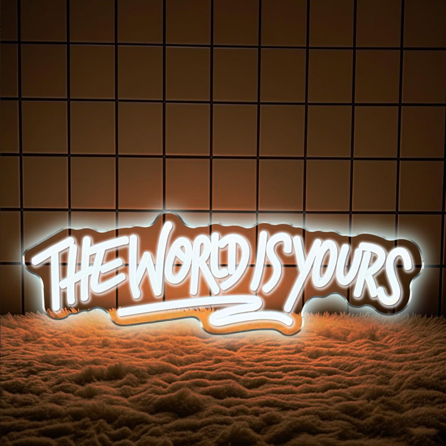 The World is Yours ネオンサイン USB電 - Wedding Led のレビューと価格