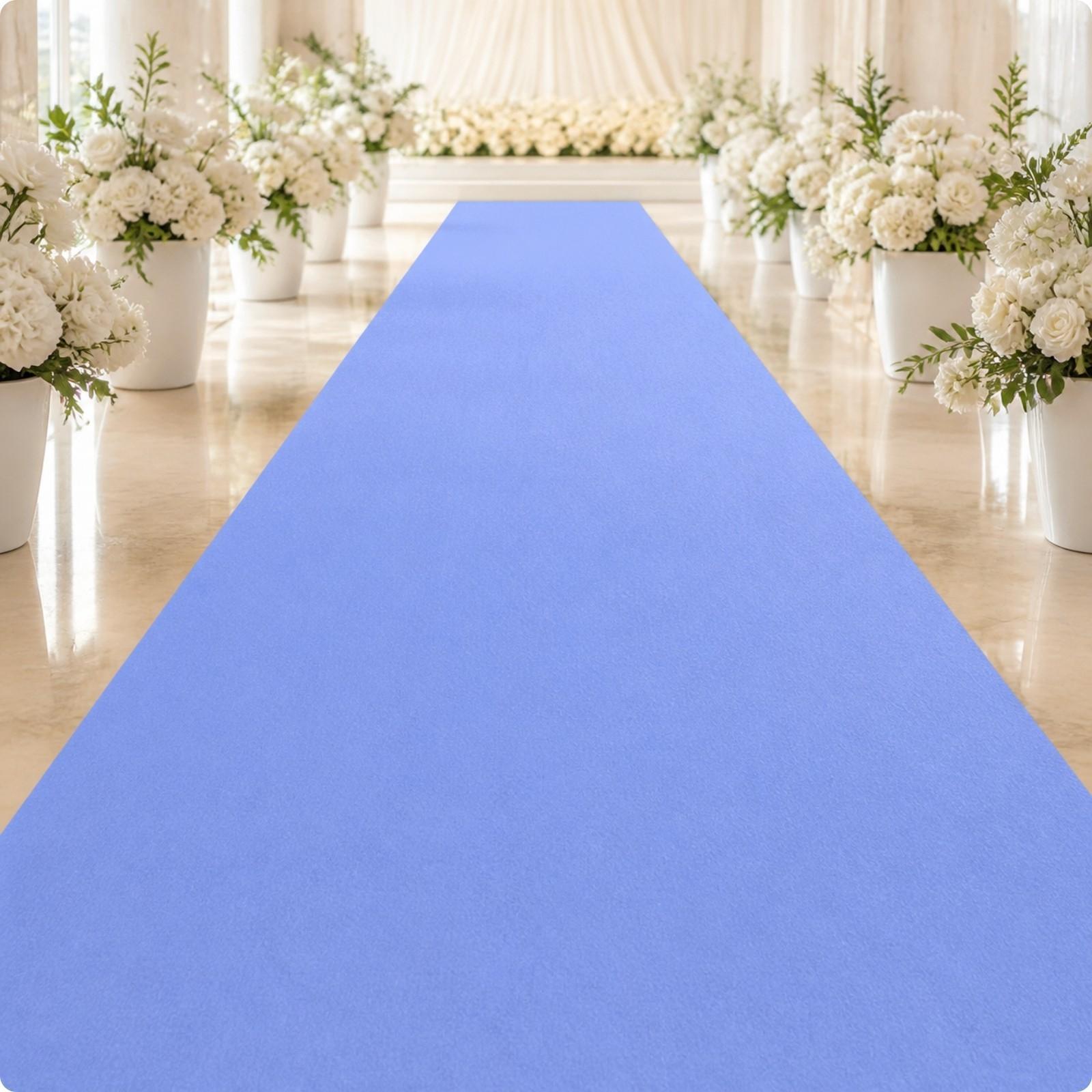 教会での結婚式、屋内・屋外イベント、通路の装飾に最適な、白い - Aisle Runner White のレビューと価格