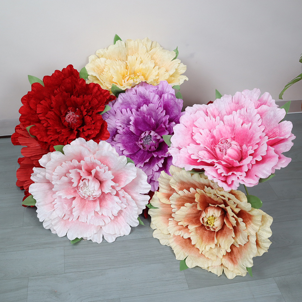 30～80cmの巨大なベルベット牡丹の造花、大量のシルク製花 - Wedding Supply In Bulk のレビューと価格